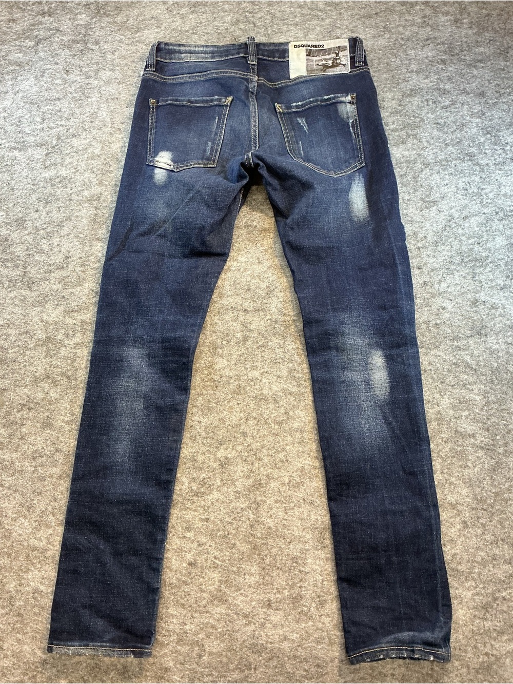 DSQUARED2 Y2K European Slim Fit Distressed Men's Jeans - Blue Size 42 - Picture 5 of 5